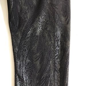 Lululemon Faux Leather Detailed Black Legging - Full Length - Size 6/8